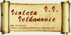 Violeta Velkanović vizit kartica